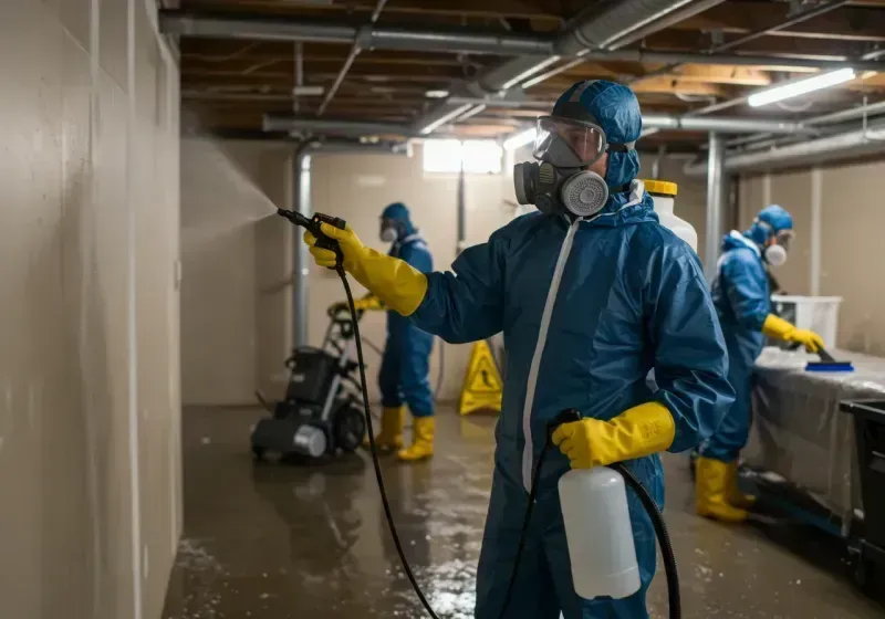 Basement Sanitization and Antimicrobial Treatment process in Reisterstown, MD